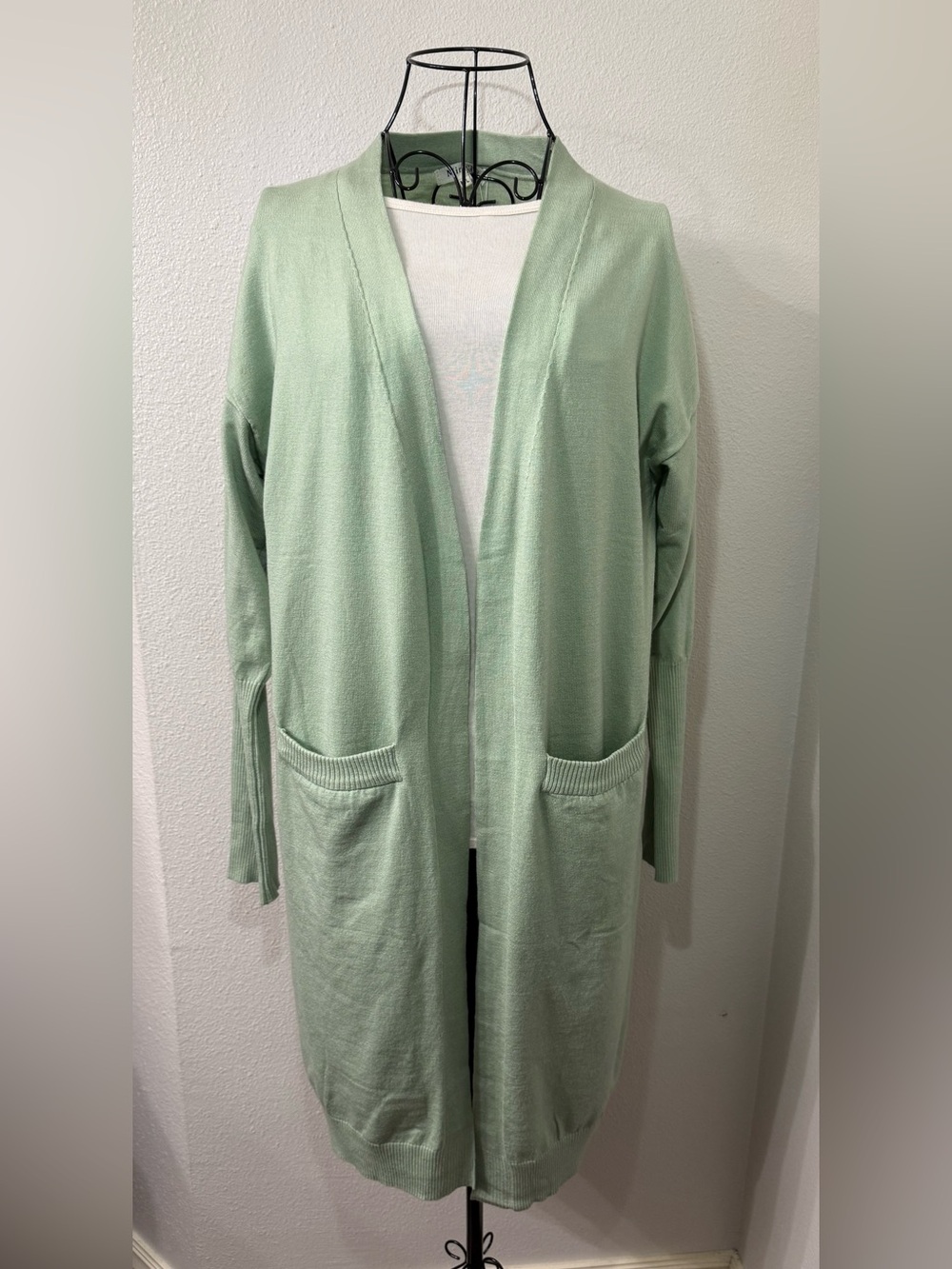 Miracle Brand Long Open Front Cardigan, Medium/Large